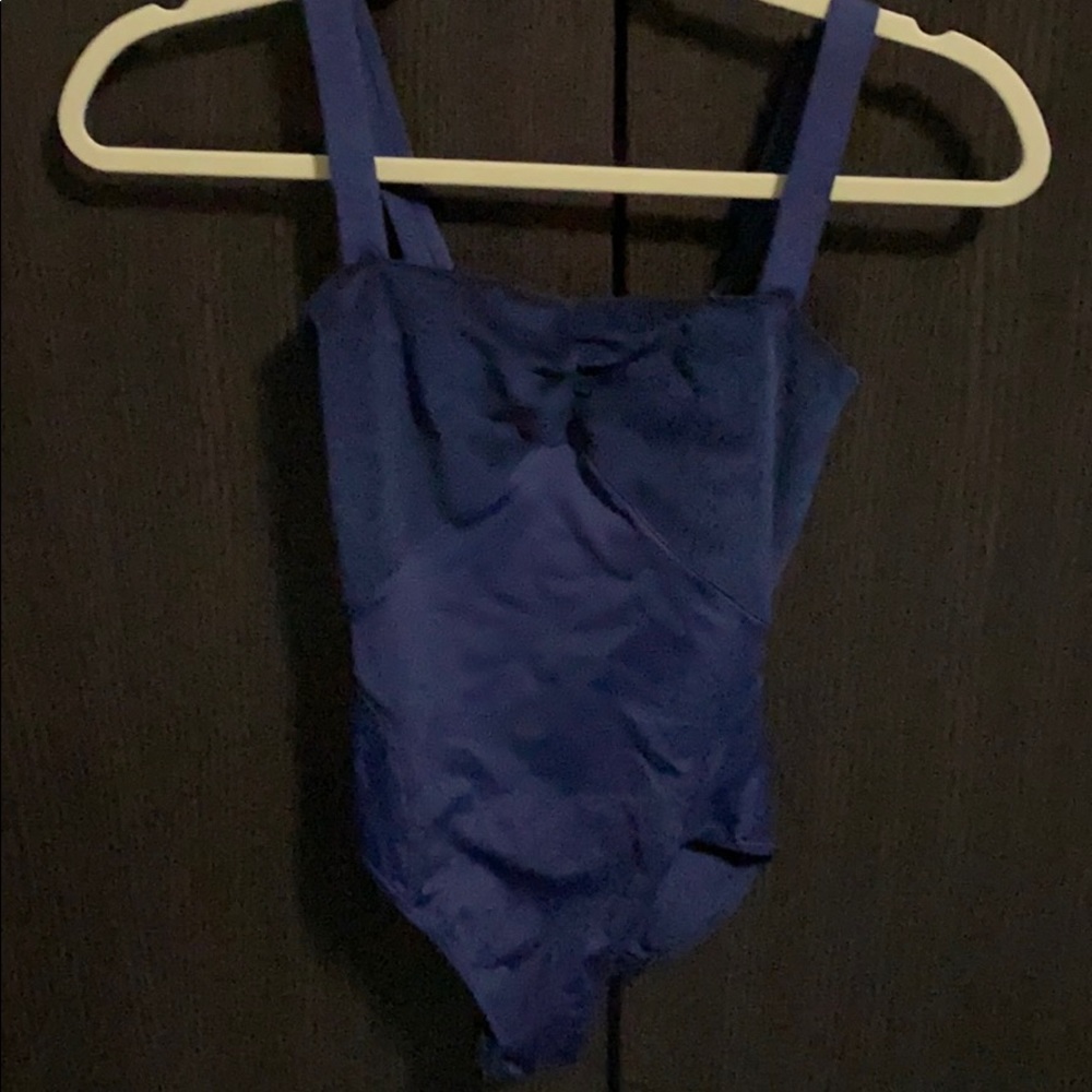 Navy blue leotard by Bloch